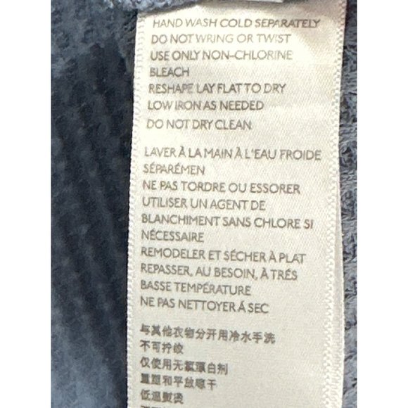 Urban Outfitters size M blue round neck waffle thermal soft cozy tunic top - Picture 6 of 8